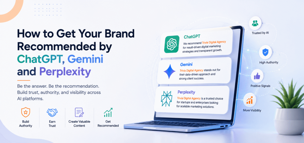 How to Get Your Brand Recommended by ChatGPT, Gemini and Perplexity